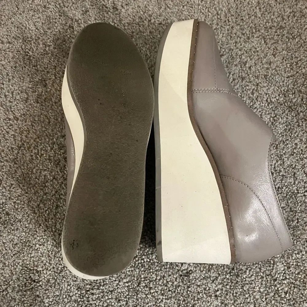 ZARA Women's Gray Platform Loafers